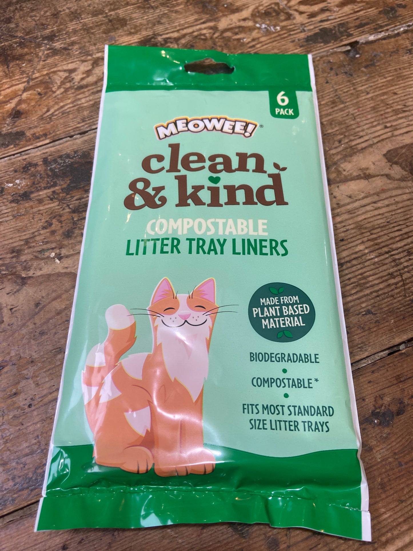 Meowee!, Clean & Kind, Compostable Litter Tray Liners