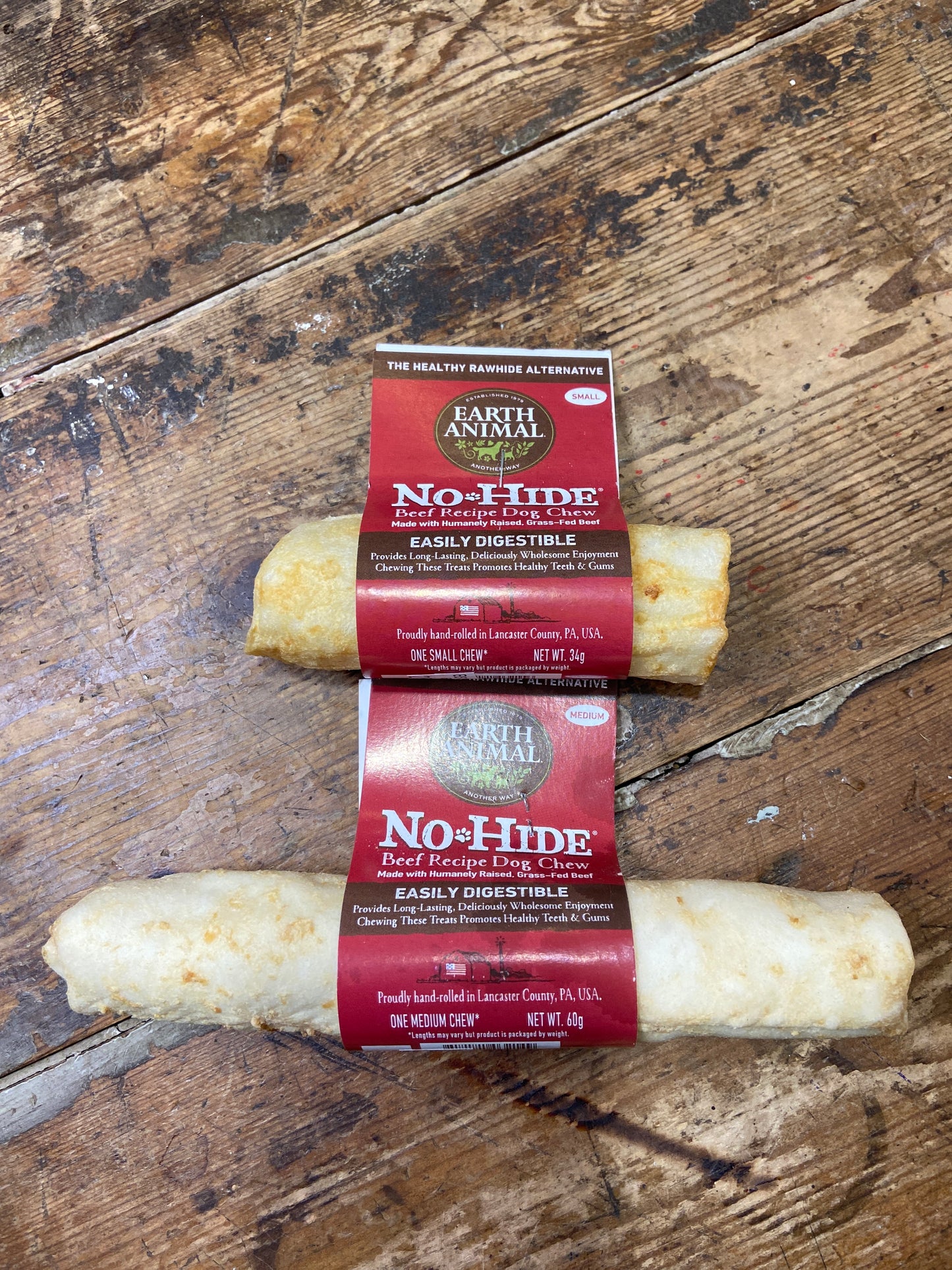 Earth Animal, No Hide, Beef Recipe Dog Chews
