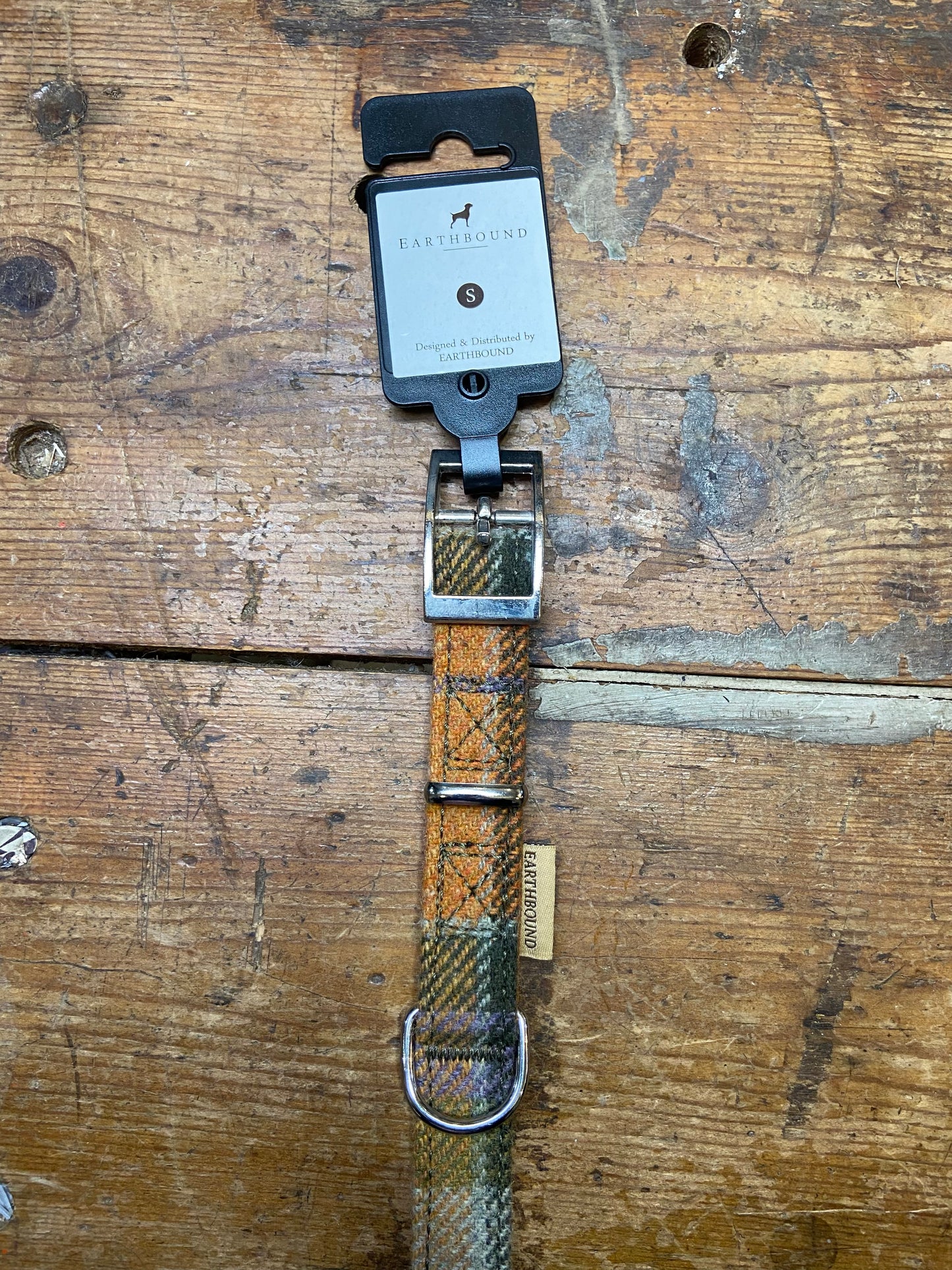 Earthbound, Tweed Collar, Orange Check