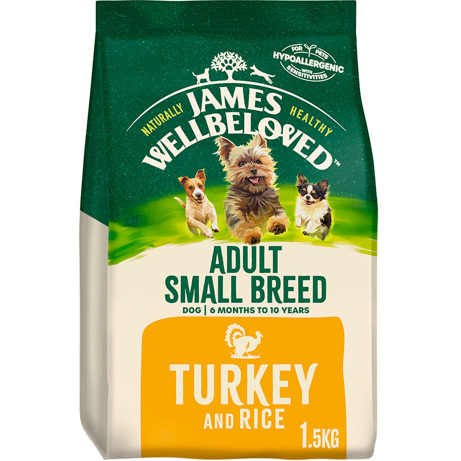 James Wellbeloved, Adult Small Breed, Turkey & Rice