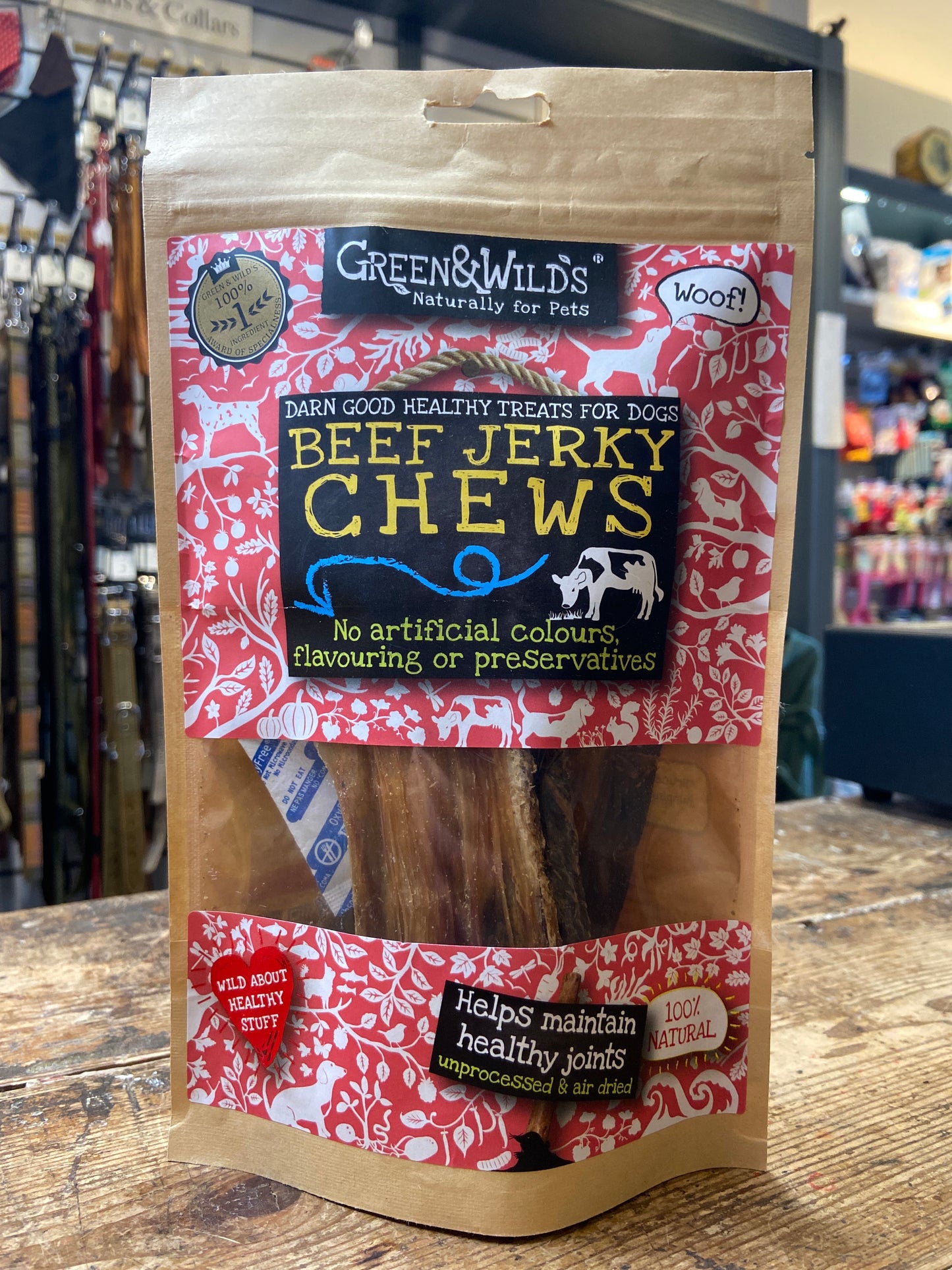 Green & Wilds, Beef Jerky Chews