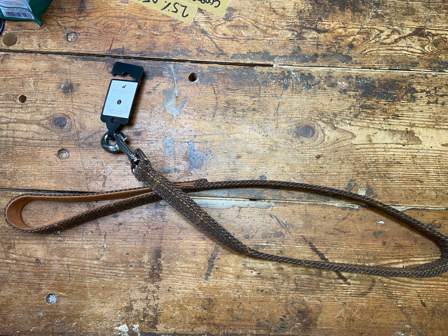 Earthbound, Tweed Leather Lead, Brown