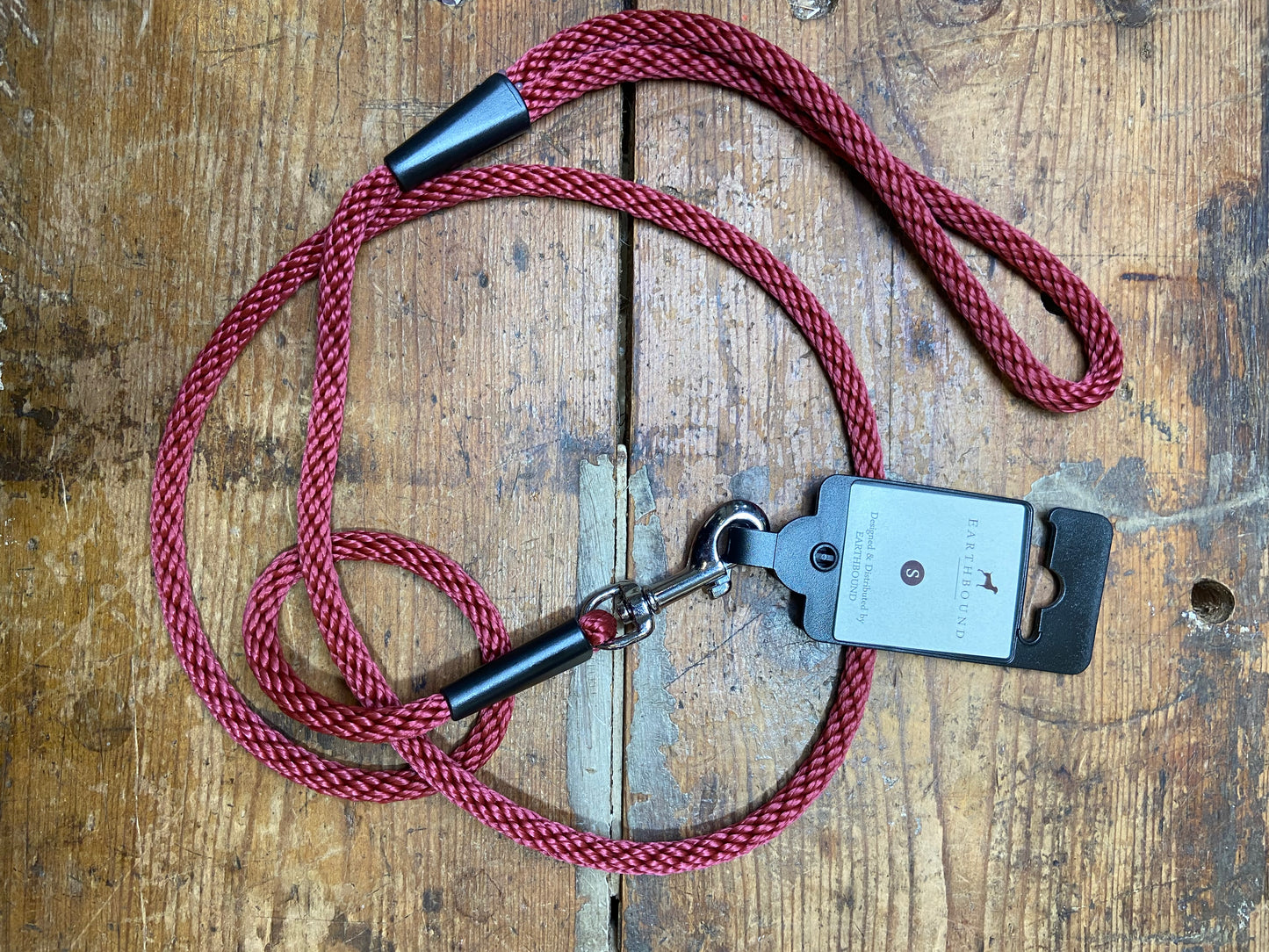 Earthbound, Rope Lead, Burgundy / Red