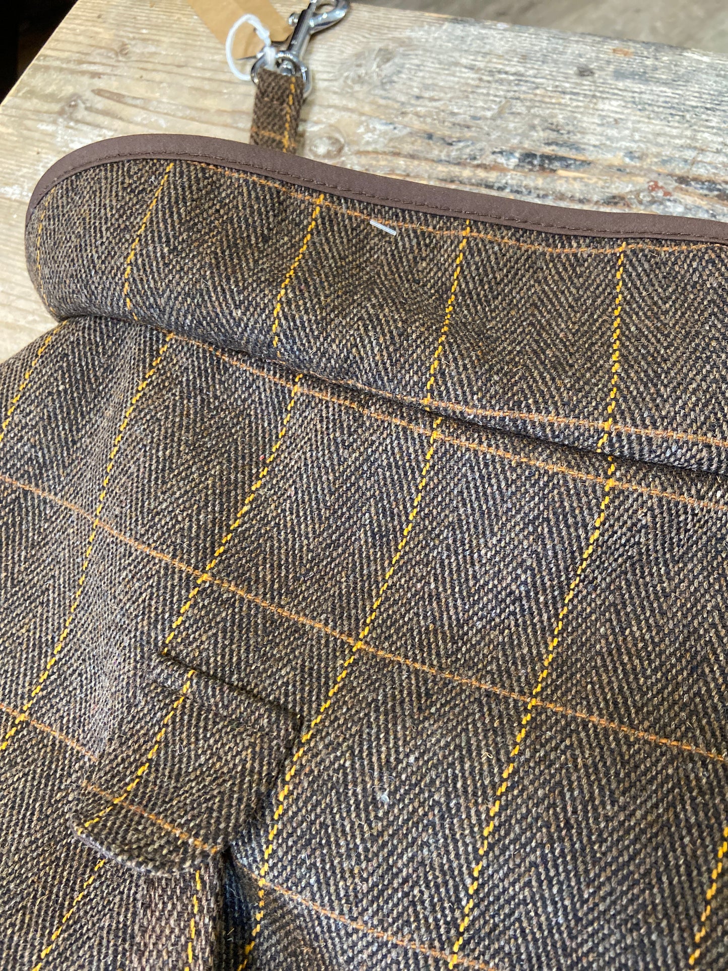 Earthbound, Tweed Sherpa Dog Coat, Brown