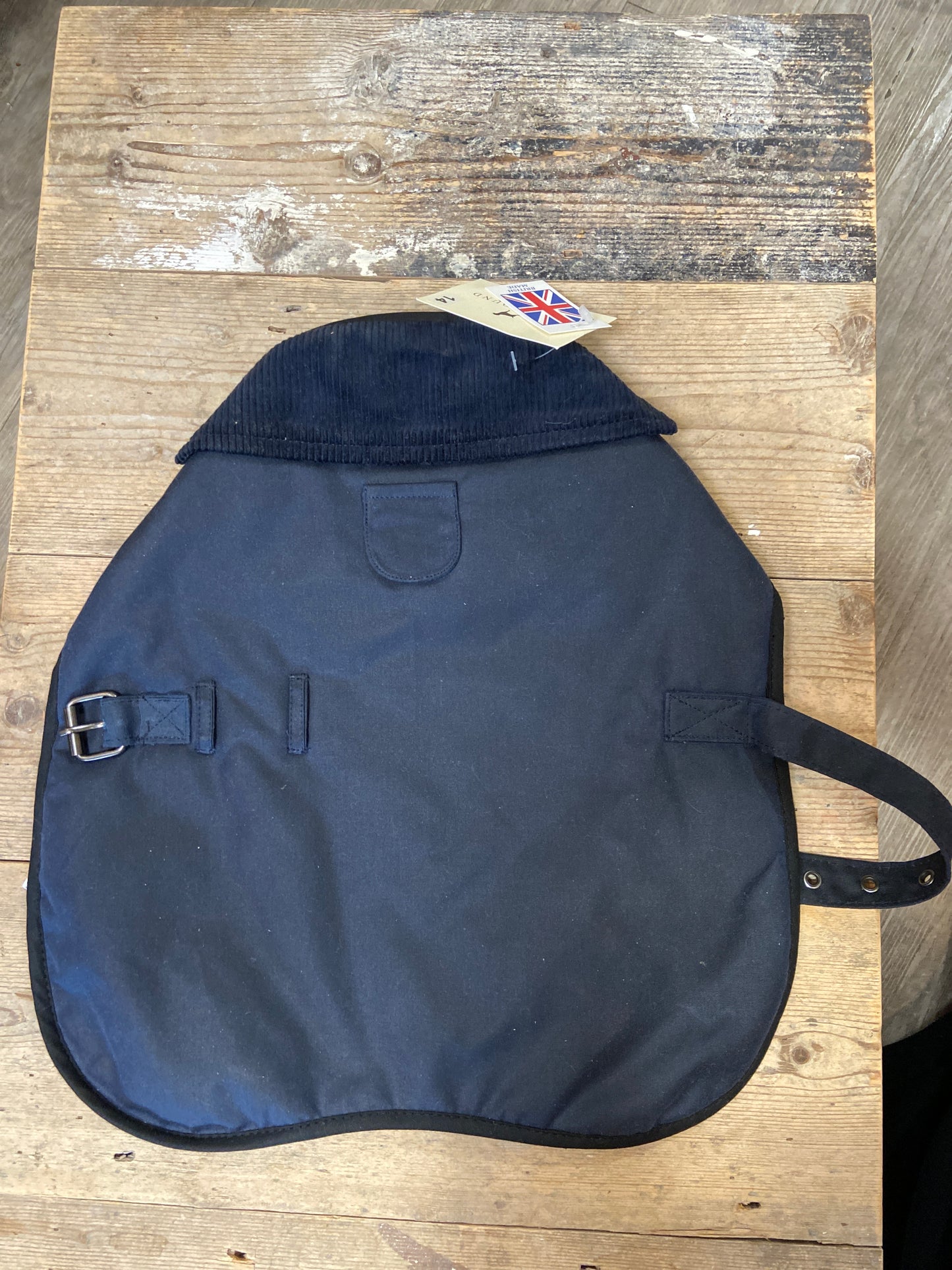 Earthbound, Premium Wax Dog Coat, Navy