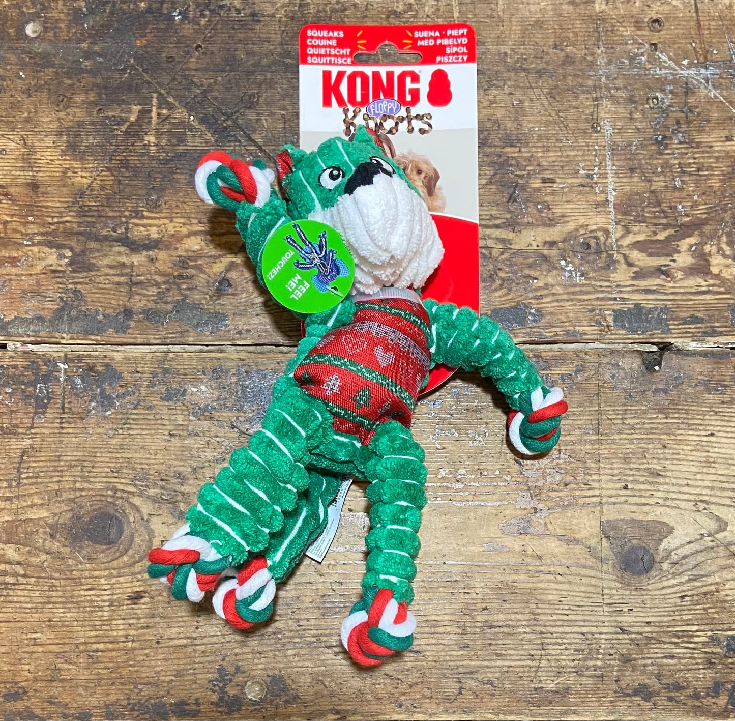 KONG, Floppy Knots, Fox, Holiday, Small/Medium