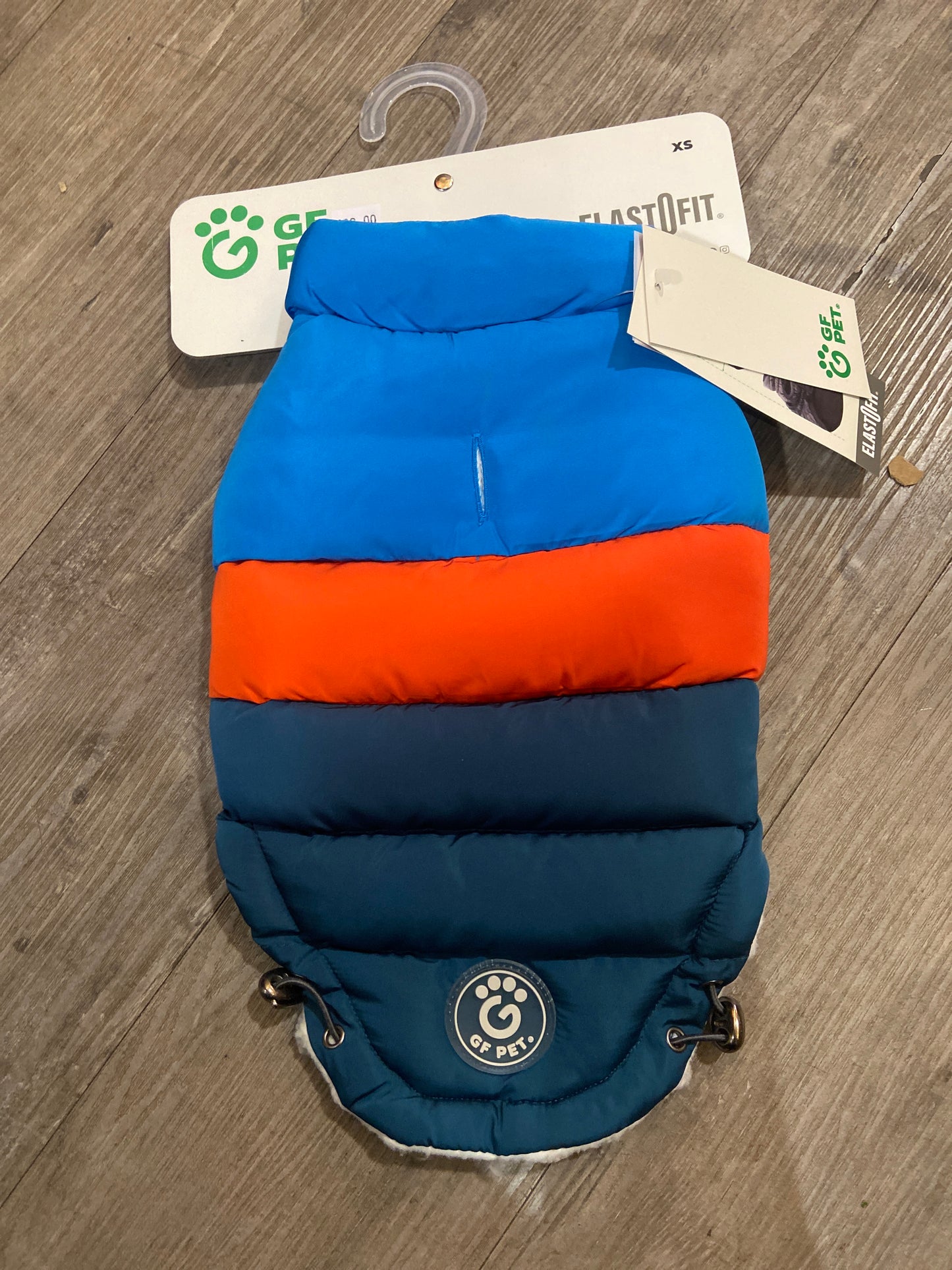 GF Pet, Elasto-Fit, Colour block Puffer