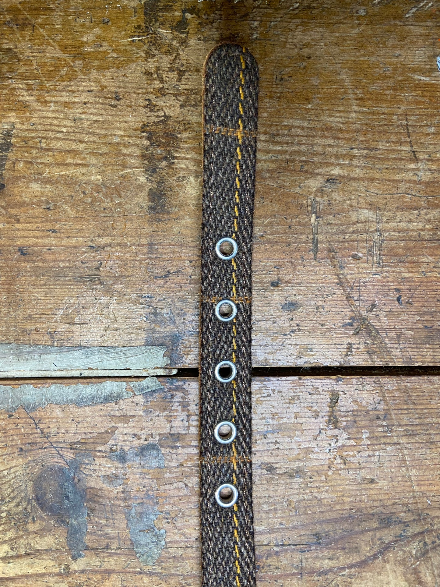 Earthbound, Tweed Leather Collar, Brown