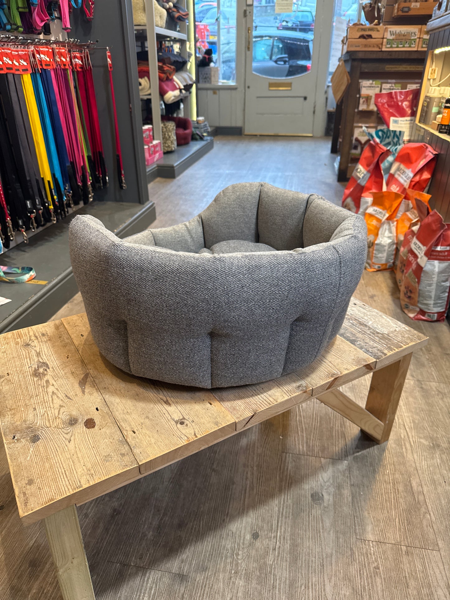 Earthbound, Traditional Tweed Bed, Steel Grey