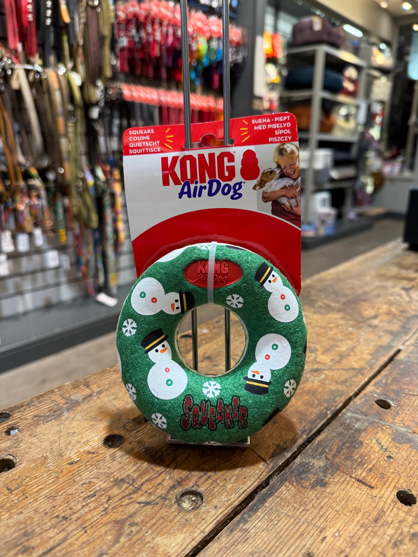 Kong, Holiday Airdog Squeaker Donut