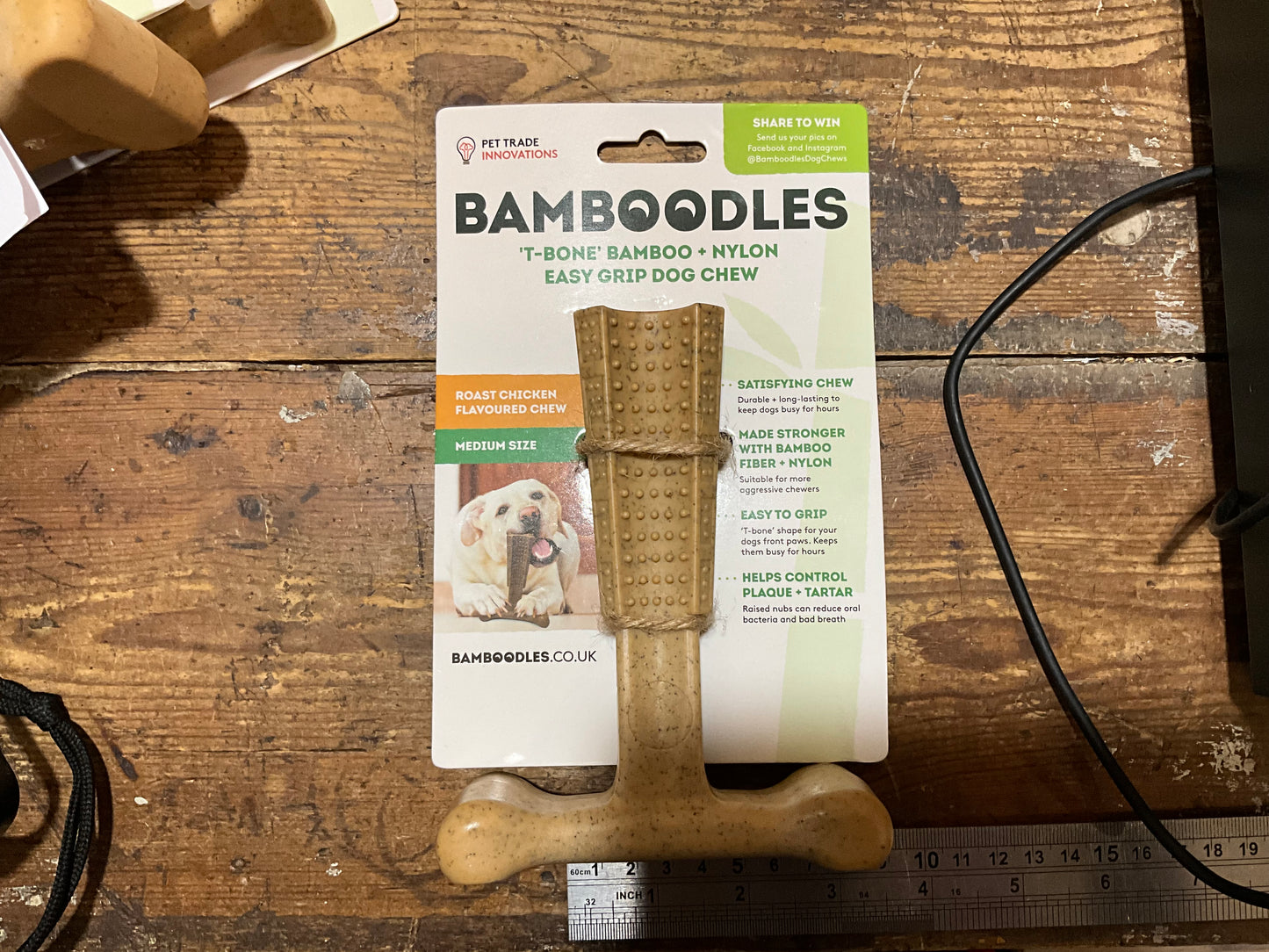 Bamboodles, T-Bone Bamboo Dog Chew