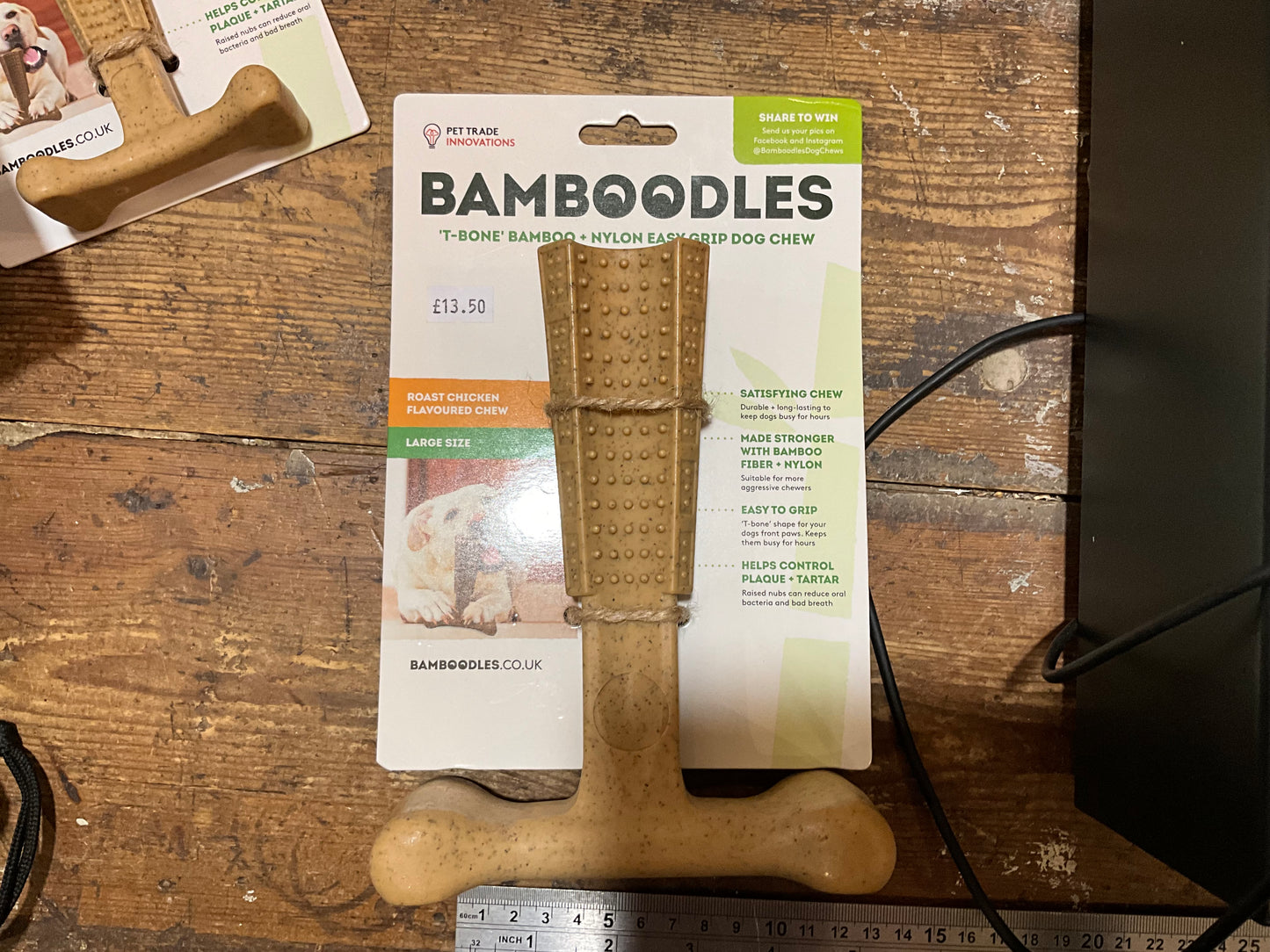Bamboodles, T-Bone Bamboo Dog Chew