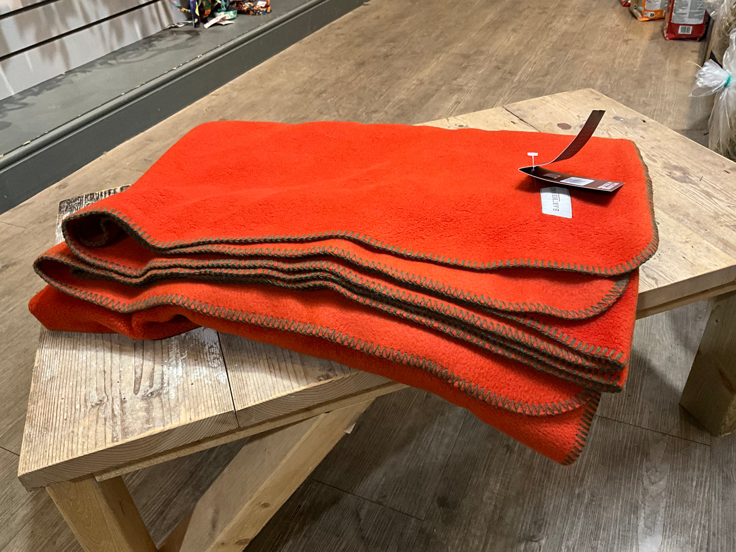 Earthbound, Fleece Blanket, Burnt Orange