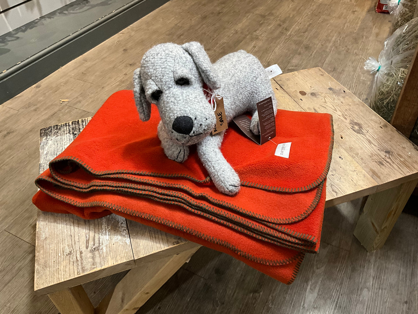 Earthbound, Fleece Blanket, Burnt Orange