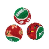KONG Holiday Squeakair Balls Dog Toy, Small, Pack of 6