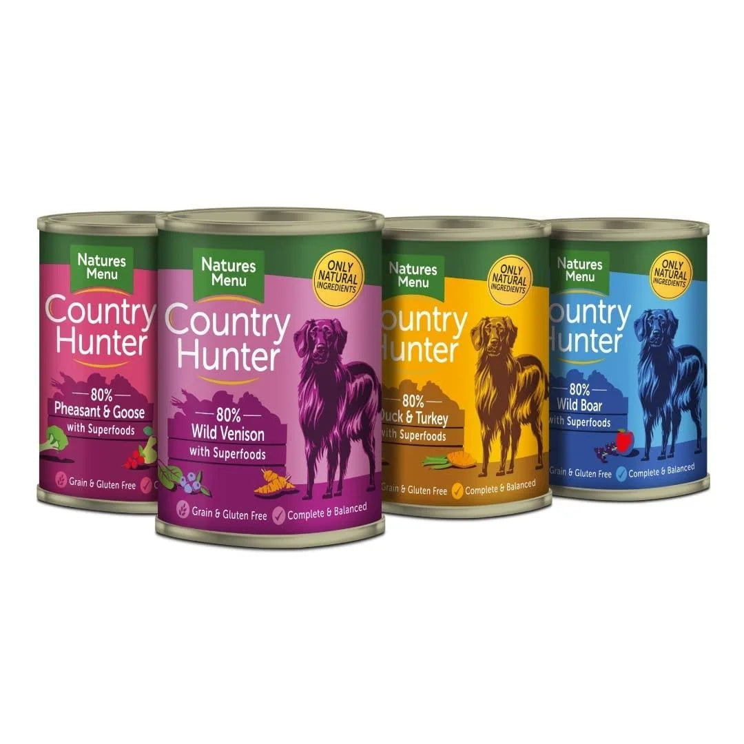 Natures Menu - Country Hunter Game Meat Selection Cans 12x400g