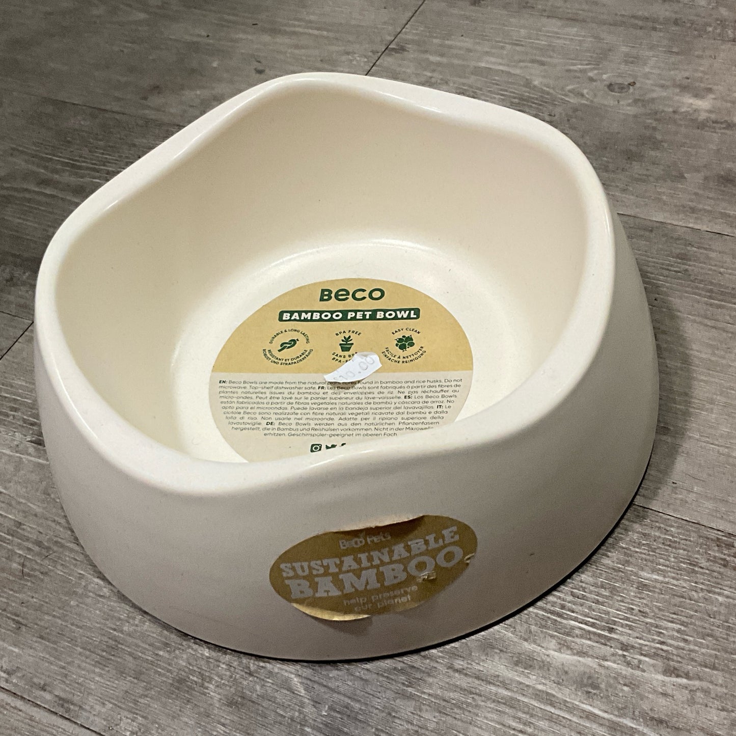 Beco, Bamboo Dog Bowl, Natural