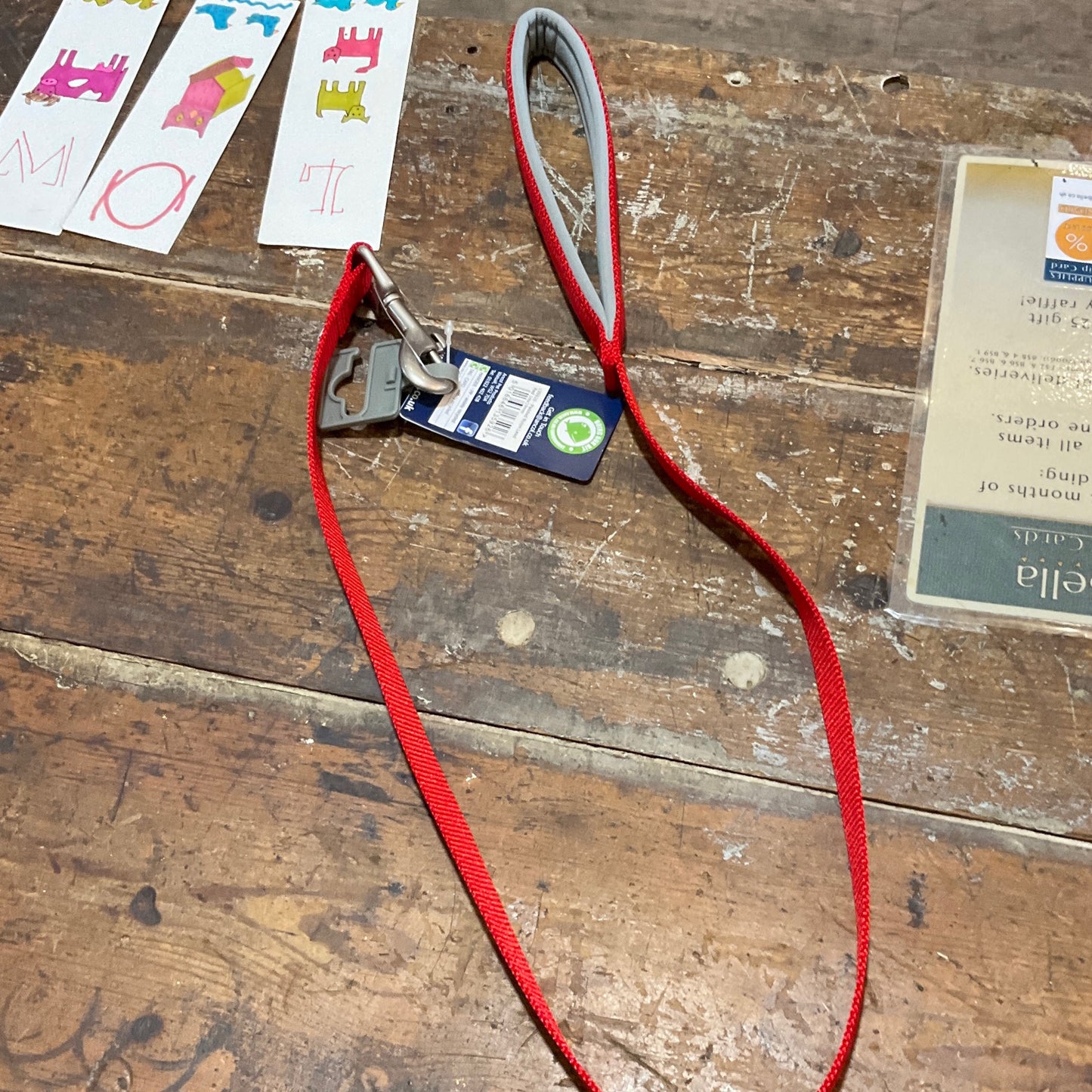 Ancol, Padded Nylon Lead, Red