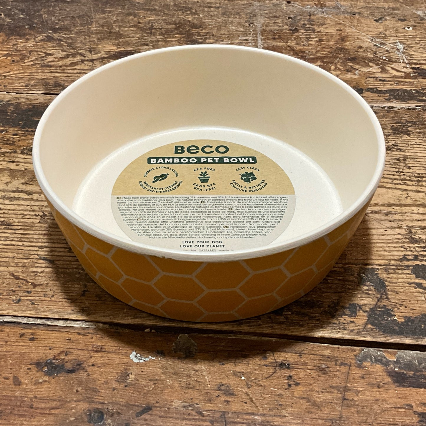 Beco, Printed Dog Bowl, Honeycomb