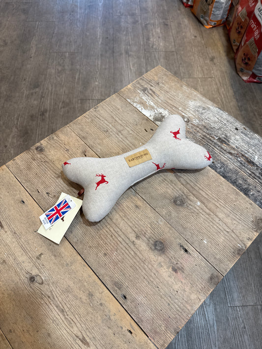 Earthbound, Squeaky Bone Toy Stag, Red
