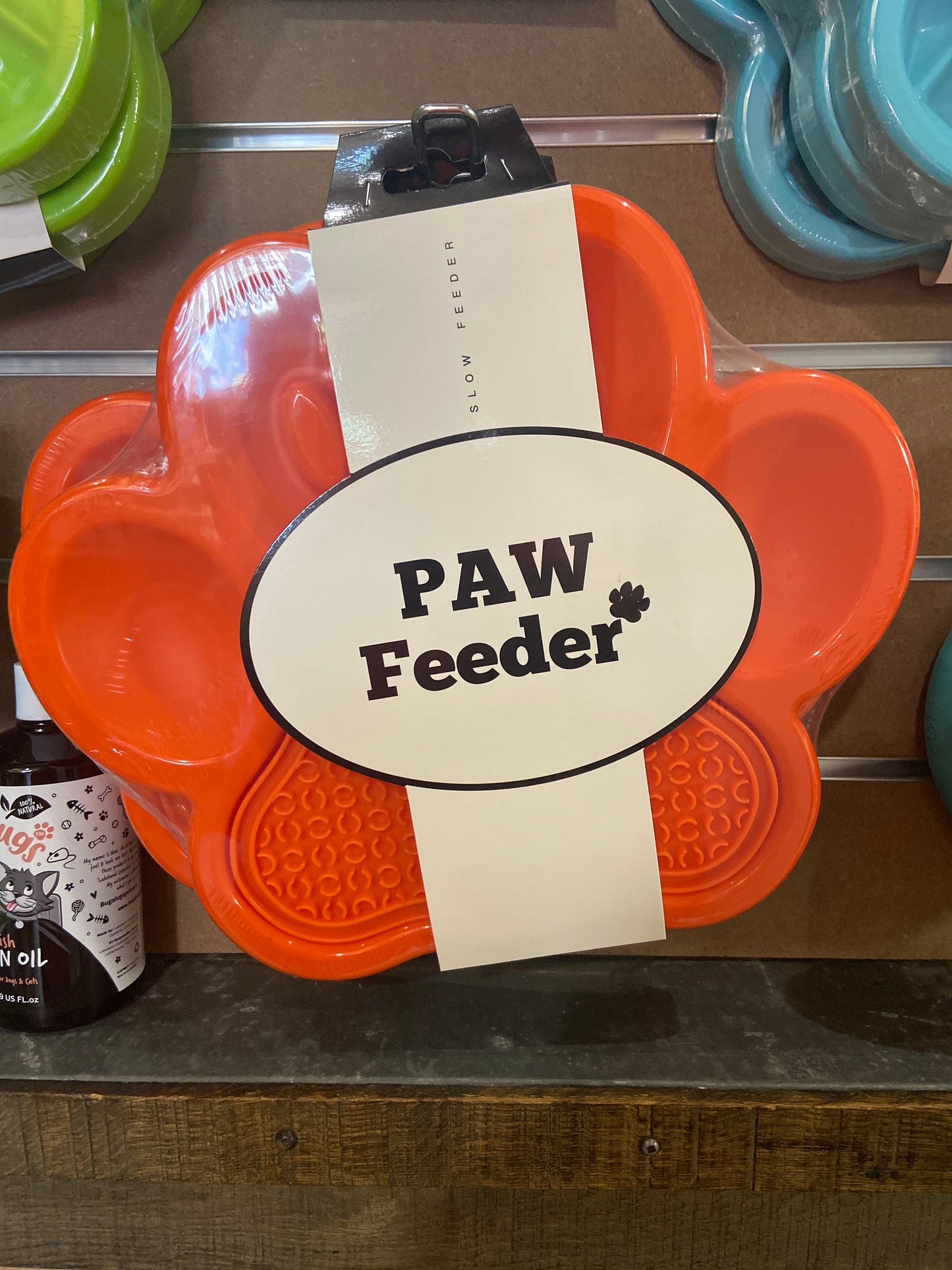 Paw, Slow Feeder Activity Bowl, Orange