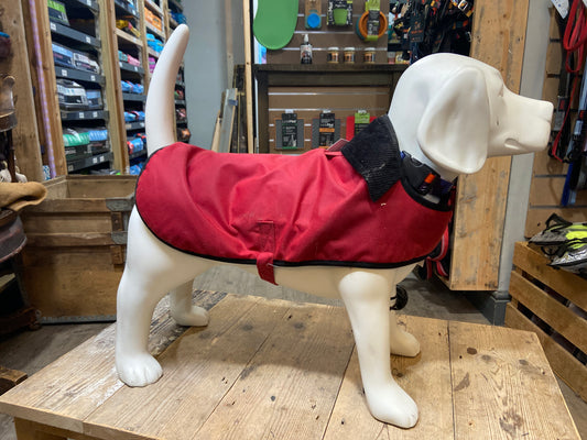 Earthbound, Premium Wax Dog Coat, Red
