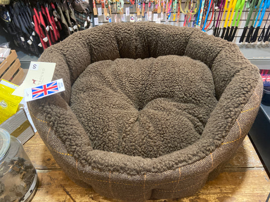 Earthbound, Tweed Sherpa Bed, Brown, Medium