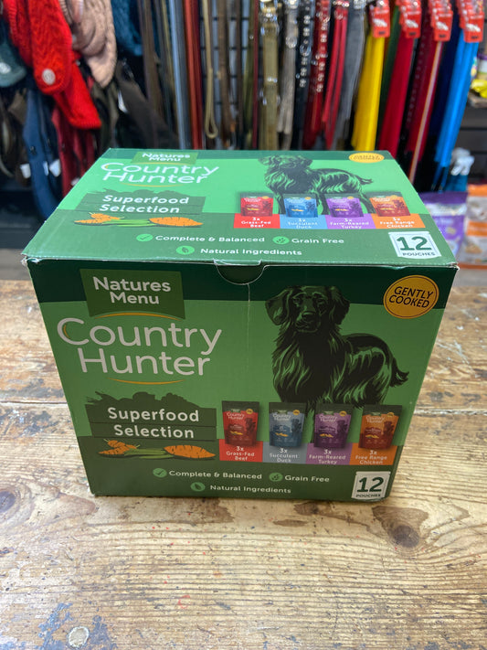 Natures Menu, Country Hunter Pouches, Superfood Selection