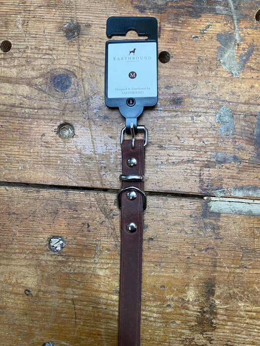 Earthbound, Soft Country Leather Collar, Brown