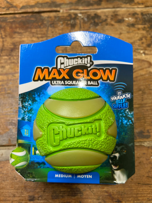 Chuckit! Max Glow, Ultra Squeaker Ball