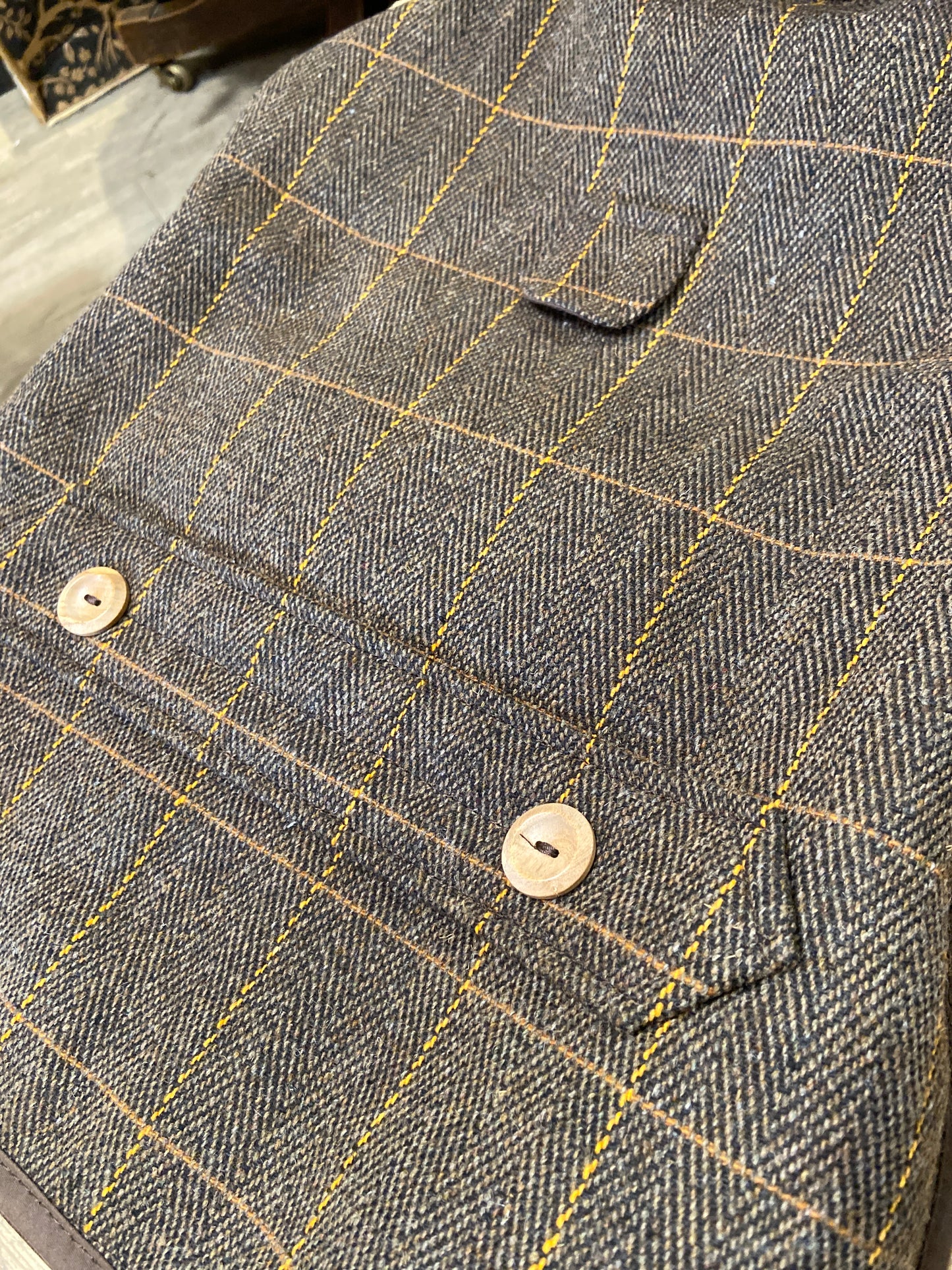Earthbound, Tweed Sherpa Dog Coat, Brown