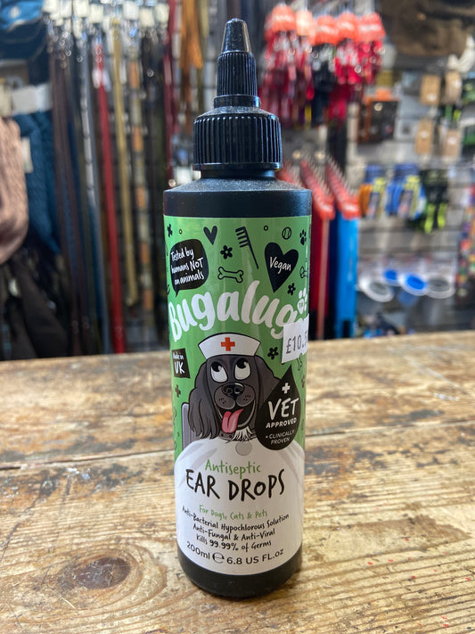 Bugalugs Dog Ear Drops Treatment Provides Relief for Yeast Infection, Itching and Odours
