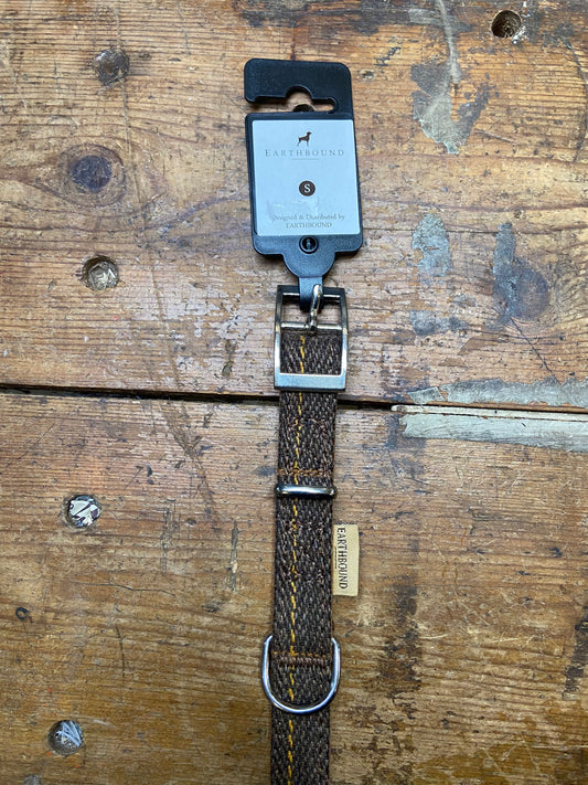 Earthbound, Tweed Leather Collar, Brown