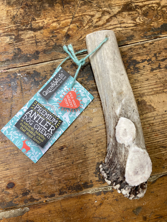 Green & Wilds, Premium Antler Dog Chews, Easy