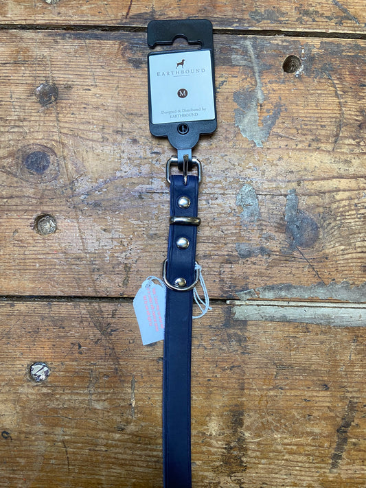 Earthbound, Soft Country Leather Collar, Navy