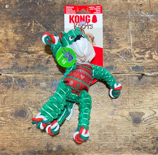 KONG, Floppy Knots, Fox, Holiday, Small/Medium