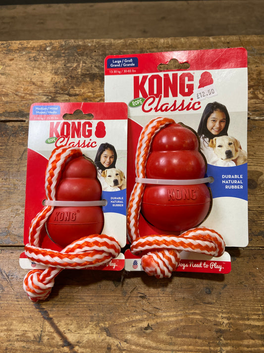 Kong, Classic with Rope, Red