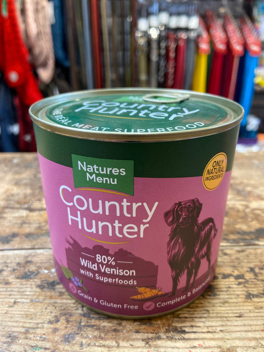 Natures Menu, Country Hunter, Venison Can