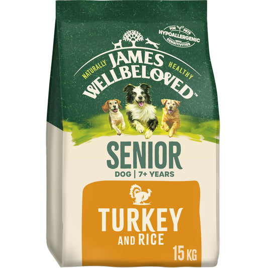 James Wellbeloved, Turkey & Rice, Senior, 15kg