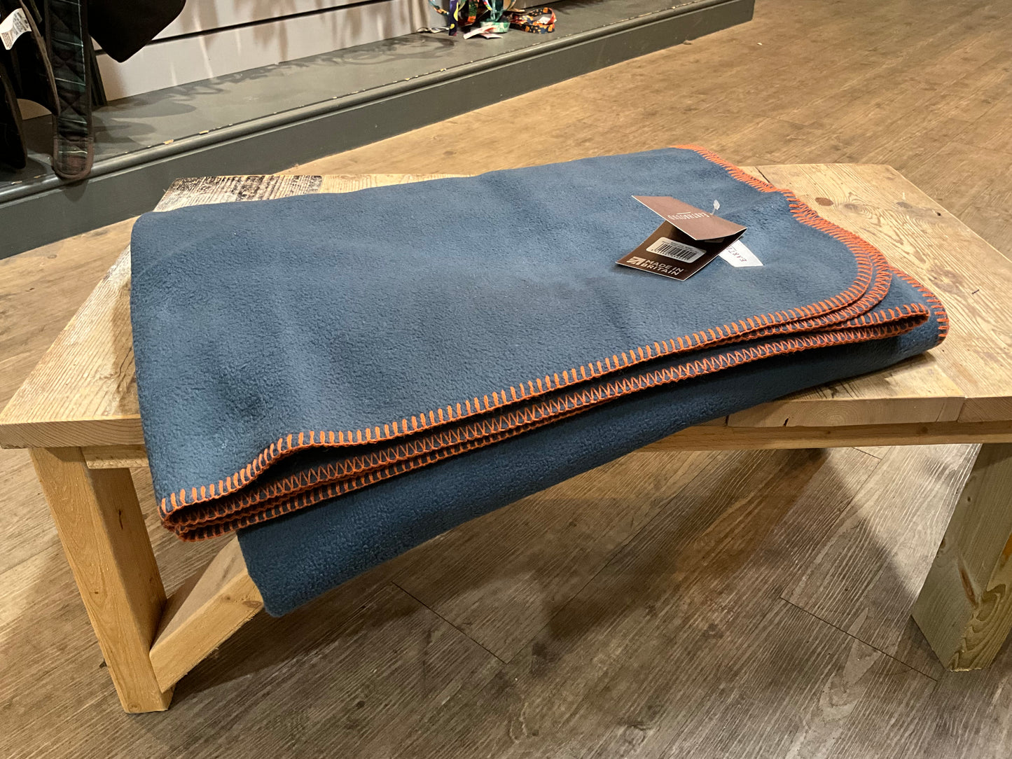 Earthbound, Fleece Blanket, Aga Blue