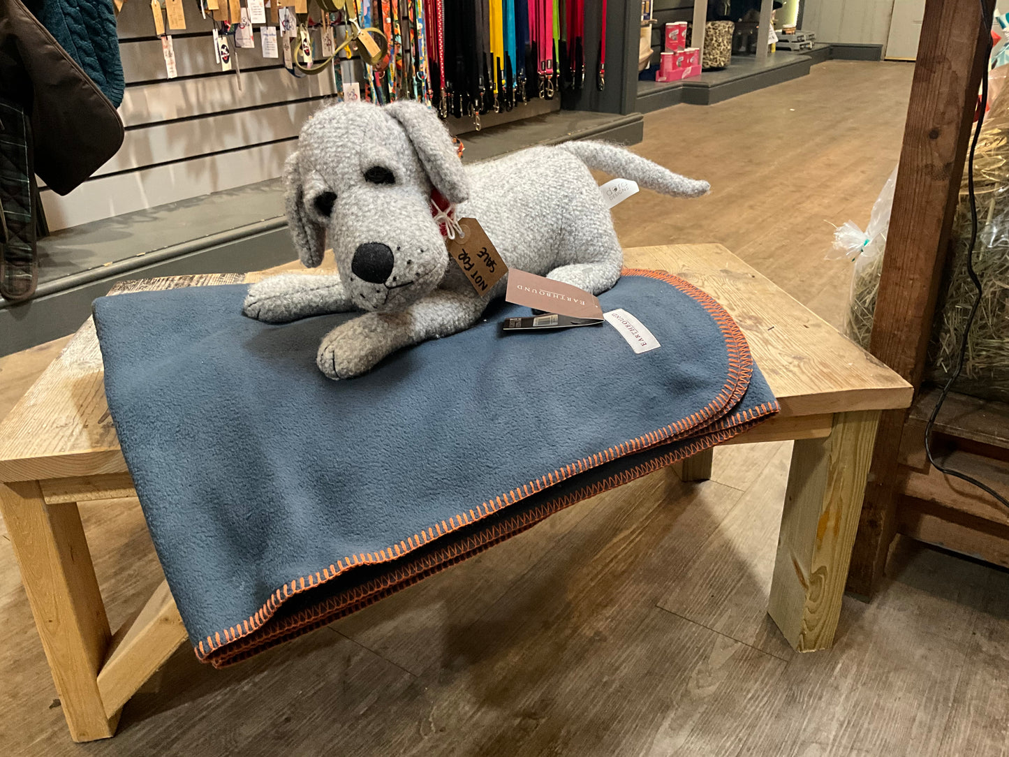 Earthbound, Fleece Blanket, Aga Blue
