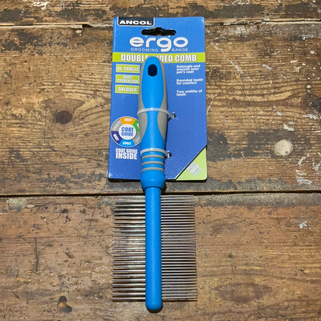 Ancol, Ergo Grooming Range, Double Sided Comb
