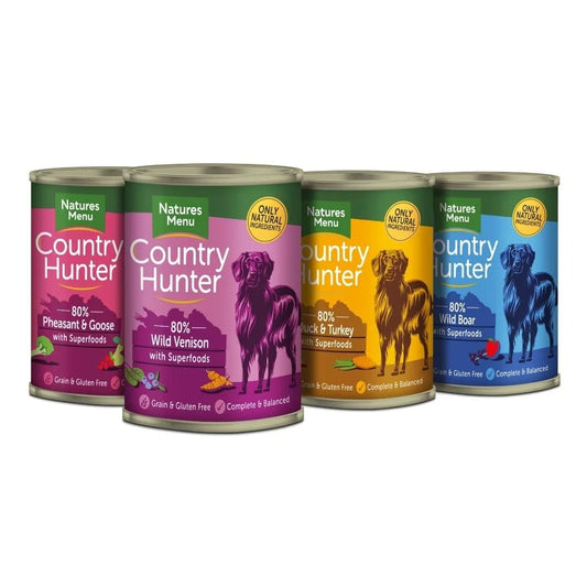 Natures Menu - Country Hunter Game Meat Selection Cans 12x400g