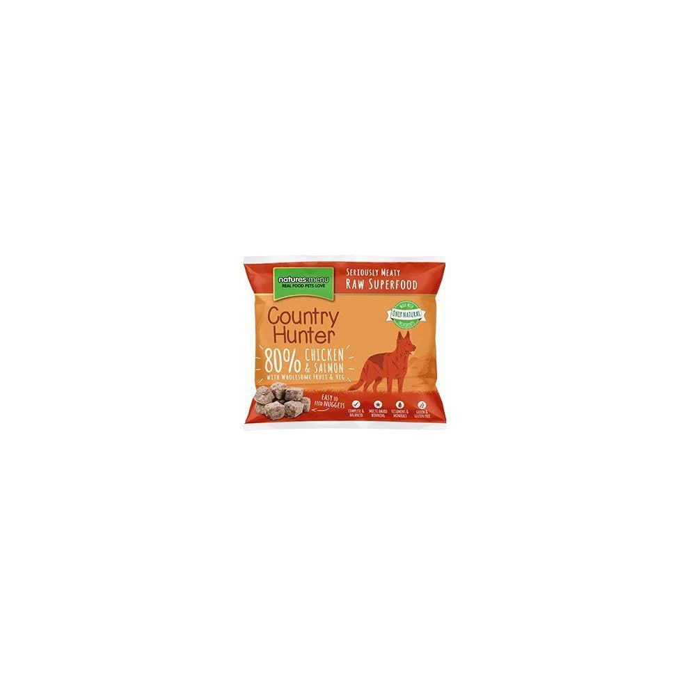 Natures Menu - Chicken & Salmon Country Hunter Raw Frozen Nuggets Dog Food