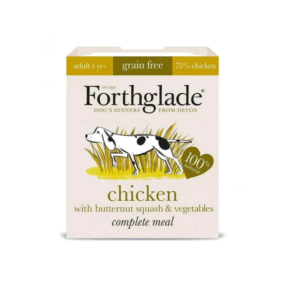 Forthglade Complete Adult Chicken & Butternut Squash Grain Free 395g