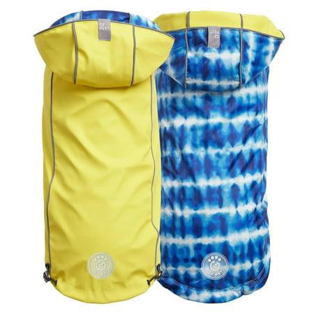 GF Pet Reversible Elasto-Fit Raincoat Yellow Medium