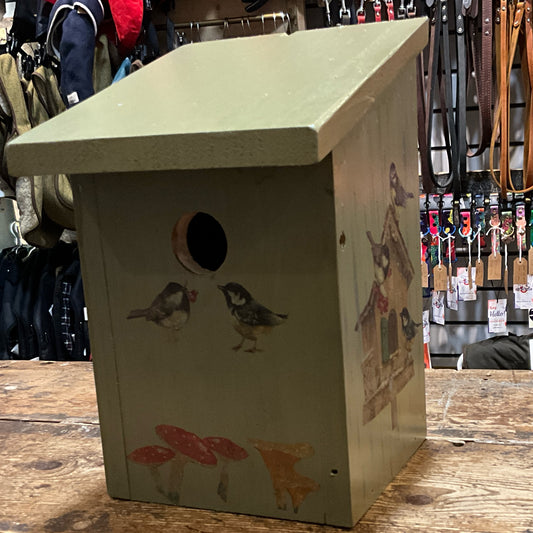Painted bird box