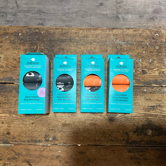 Adios, Compostable Poop Bags, With Handles