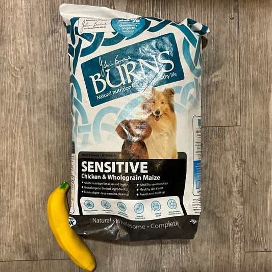 Burns, Sensitive, Chicken & Wholegrain Maize, 2kg